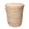 Cestone paglia naturale tondo Ø40xH45 cm capiente e versatile