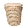 Cestone paglia naturale tondo Ø40xH45 cm capiente e versatile