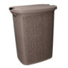 Cestone plastica tortora rettangolare 47x38x58 cm capiente e pratico