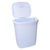 Cestone plastica bianco rettangolare 44x35,7x53 cm capiente e pratico