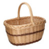 Cesto vimini naturale ovale 40x32xH21 cm pratico e versatile