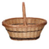 Cesto vimini naturale ovale 42x30xH16 cm pratico e versatile