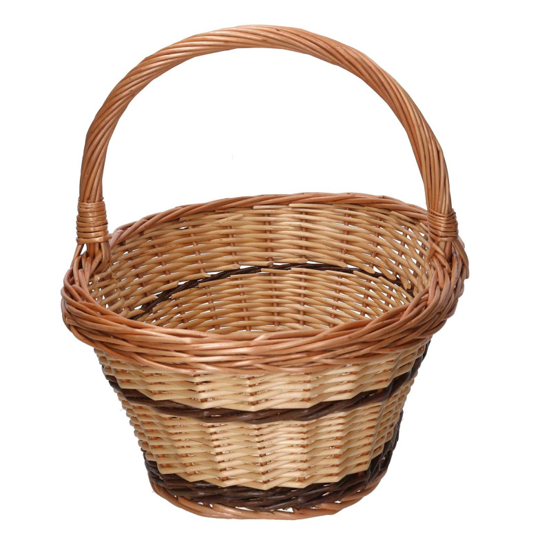 Cesto vimini naturale ovale 42x30xH16 cm pratico e versatile