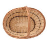 Cesto vimini naturale ovale 42x30xH16 cm pratico e versatile