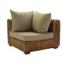 Salotto rattan Istanbul naturale con cuscini 4 pezzi elegante
