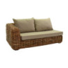 Salotto rattan Istanbul naturale con cuscini 4 pezzi elegante
