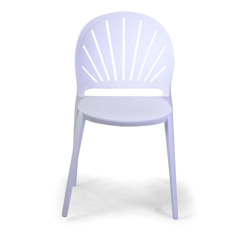 Sedia polipropilene Elora bianca 47x50,5xH82,5 cm moderna
