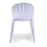 Sedia polipropilene Elora bianca 47x50,5xH82,5 cm moderna