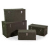 Baule ecopelle verde set 1-4 grande 80×40×h50 cm — levantshop.live