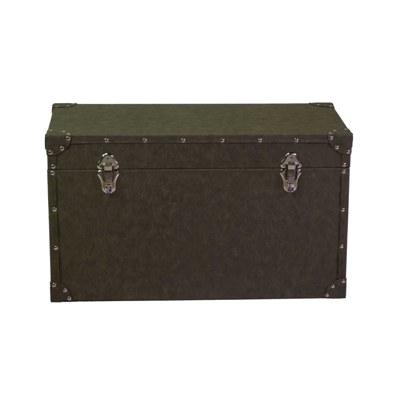 Baule ecopelle verde set 1-4 grande 80×40×h50 cm — levantshop.live