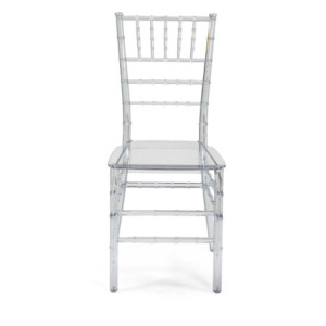 Zoom Sedia policarbonato Chiavari trasparente monoblocco cm 46,5x41,5h90,5