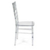 Sedia policarbonato Chiavari trasparente monoblocco 46,5x41,5xH90,5