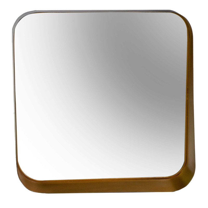 Specchio metallo oro rettangolare 60x1,5x59 cm moderno