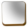 Specchio metallo oro rettangolare 60x1,5x59 cm moderno