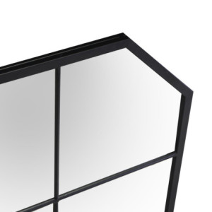 Zoom Specchio metallo nero cm 100x2h70