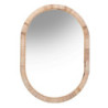 Specchio rattan fasciato naturale ovale 50x2x70 cm moderno