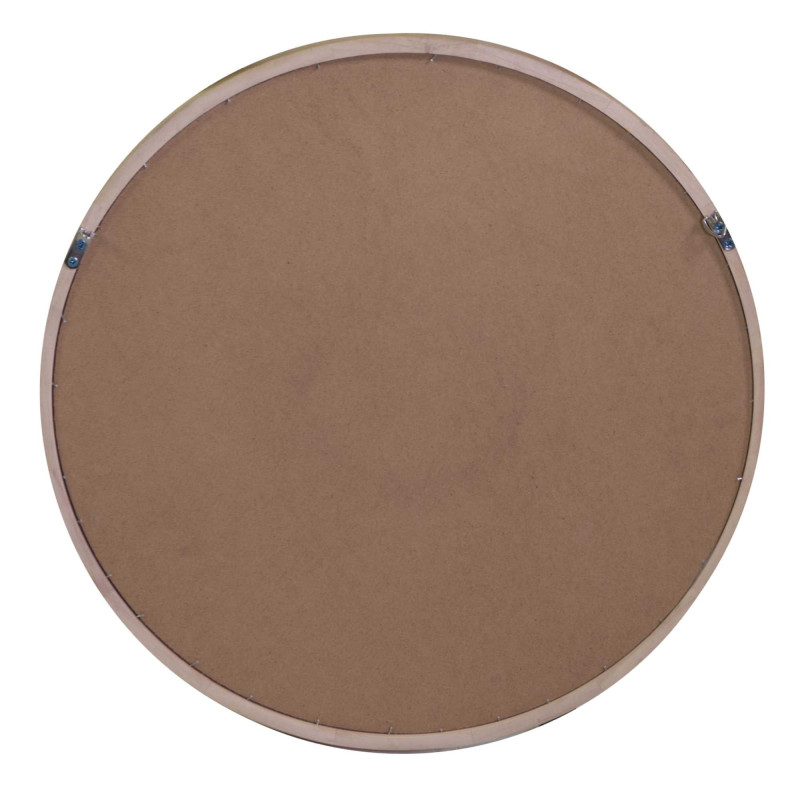 Specchio legno naturale tondo Ø50x3 cm moderno decorativo