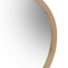 Specchio legno naturale tondo Ø60x3 cm moderno decorativo