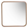Specchio legno naturale quadro 60x3x60 cm elegante e moderno