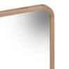 Specchio legno naturale quadro 60x3x60 cm elegante e moderno