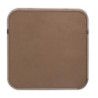 Specchio legno naturale quadro 60x3x60 cm elegante e moderno