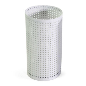 Zoom Portaombrelli metallo bianco tondo cm ø24h45
