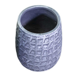Zoom Portavaso resina grigio cm ø23h29