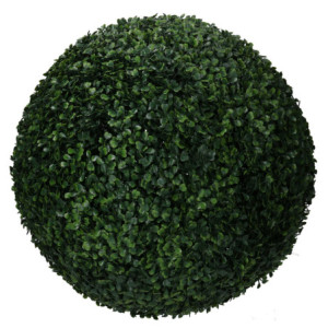 Bosso verde tondo Ø48x48 cm decorativo e realistico per interni/esterni