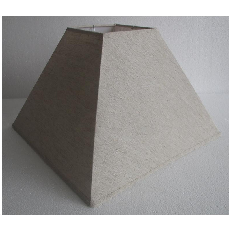Cappello lampada beige quadro 40x40x26 cm elegante e versatile