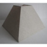 Cappello lampada beige quadro 40x40x26 cm elegante e versatile