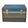 Baule ecopelle mandala rettangolare 55x40xH32 cm decorativo