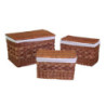 Baule vimini noce con fodera set 1-3 grande 76×47×h47 cm — levantshop.live