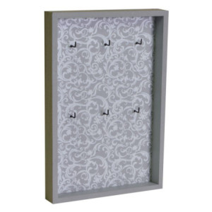 Portachiavi legno Rebecca 6 posti 20x3,5xH31 cm pratico elegante