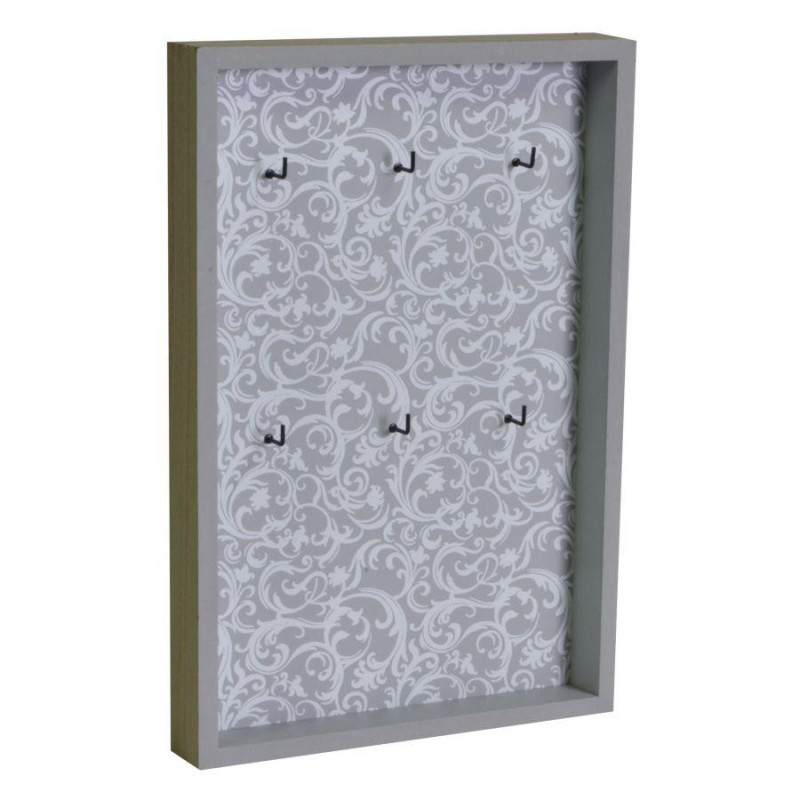 Portachiavi legno Rebecca 6 posti 20x3,5xH31 cm pratico elegante