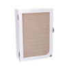 Portachiavi cancelletto legno 3 ganci bianco 20x9,5x2,9 cm