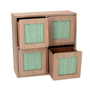 Zoom Portatutto legno marrone quadro cm 20x8x20