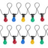 Prolunga catena 5m 10 lampadine vetro multicolor esterno