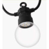 Catena plastica 5m 10 lampadine bianco freddo decorativa