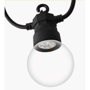 Zoom Catena plastica 5m 10 lampadine bianco caldo opaco