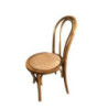 Sedia legno Thonet impilabile marrone classica 42x55xH88