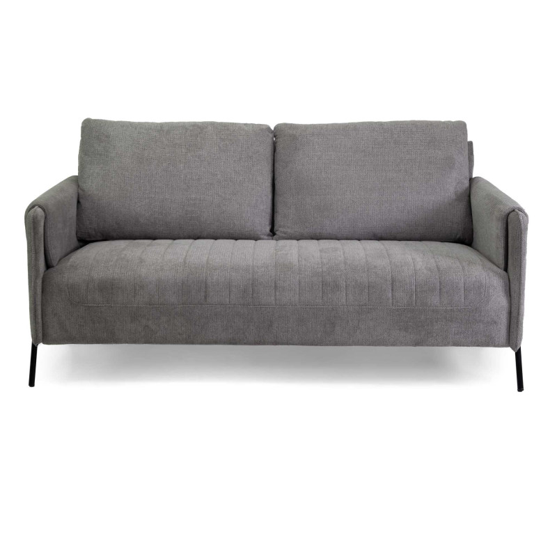 Divano tessuto 2 posti grigio 165x77xH85 cm moderno e comodo