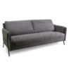 Divano tessuto 3 posti grigio 195x77xH85 cm moderno e comodo