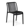 Sedia polipropilene Wren nero 40x58x47-80 cm resistente moderna