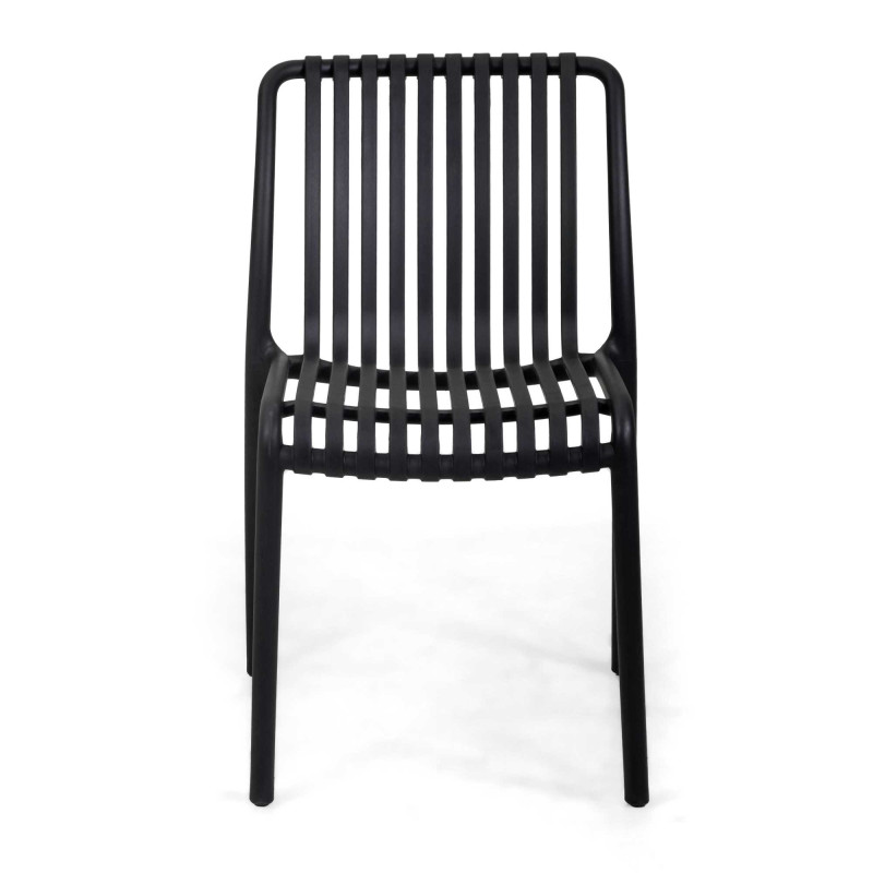 Sedia polipropilene Wren nero 40x58x47-80 cm resistente moderna