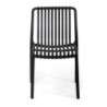 Sedia polipropilene Wren nero 40x58x47-80 cm resistente moderna