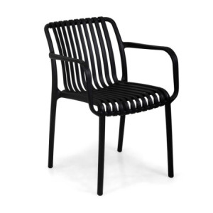 Poltrona polipropilene Wren nero cm 55x57h46/79
