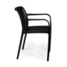 Poltrona polipropilene Wren nero 55x57xH46/79 cm moderna