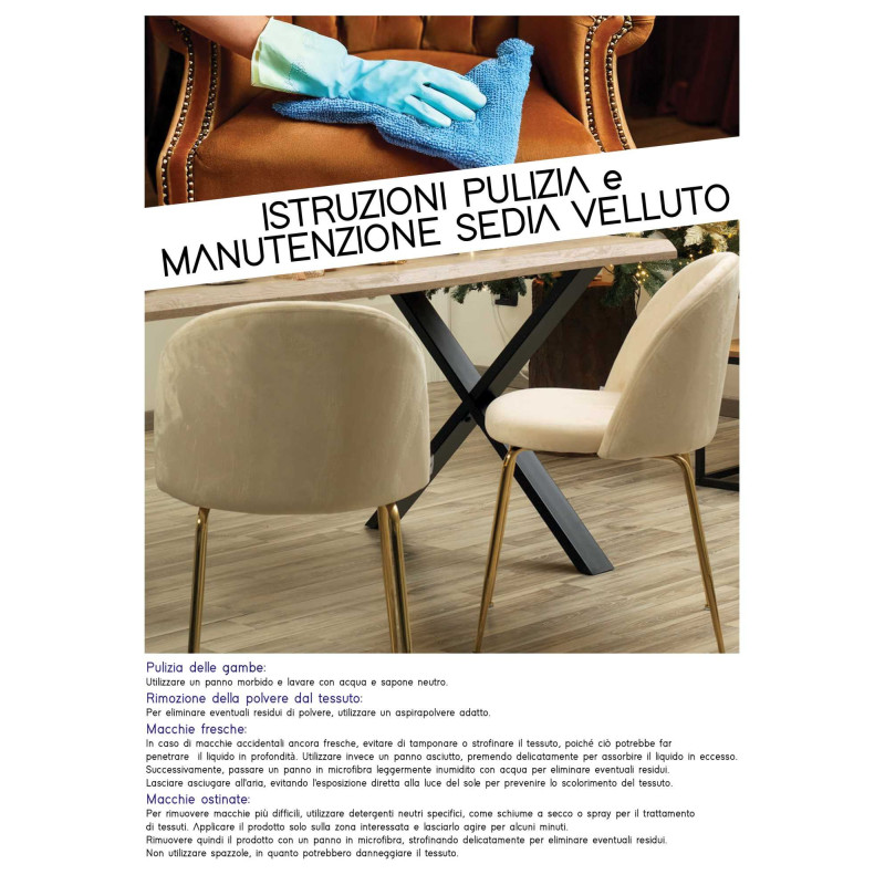 Poltrona velluto Ruby crema struttura nera elegante salotto