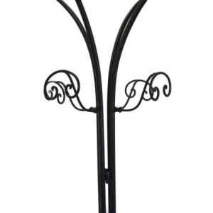 Zoom Attaccapanni a stelo pieghevole metallonero cm 41x41h179