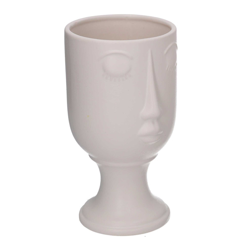 Ceramica Viso Bianco Cm 12X11,2H21 | Fioriere e Vasi | Levan